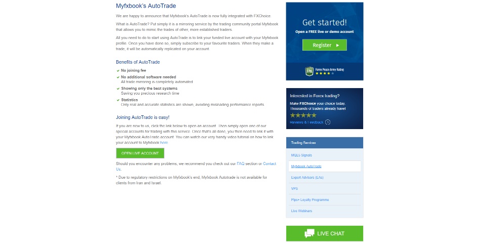 FXChoice MyFXbook autotrade FXChoice MyFXbook autotrade